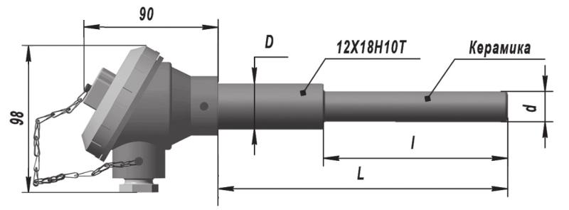 Преобразователи термоэлектрические платинородий - платиновые ТПП 2 821 004-01