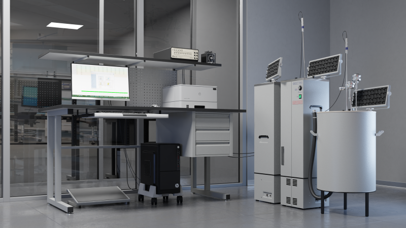 рабочее место для поверки термометров сопротивления