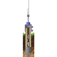 Термометрическая скважина с радиологгером ЛЦД-1/100-РМ