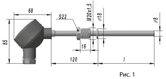 Комплект термопреобразователей сопротивления платиновых для теплосчетчиков КТСПР 9514