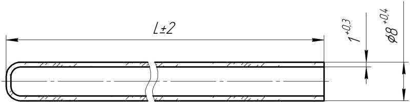 Пробирка из кварцевого стекла